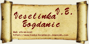 Veselinka Bogdanić vizit kartica